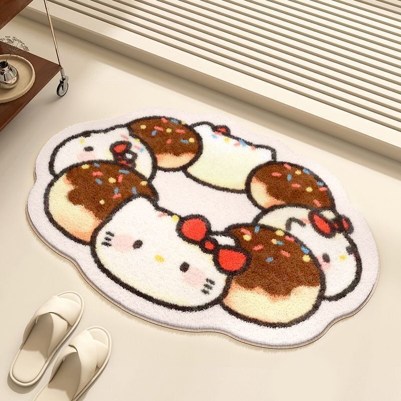 Whimsical Cartoon-Themed Plush Bath Mat