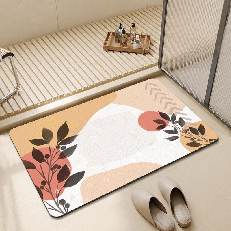Abstract Floral Design Bath Mat Kalsten
