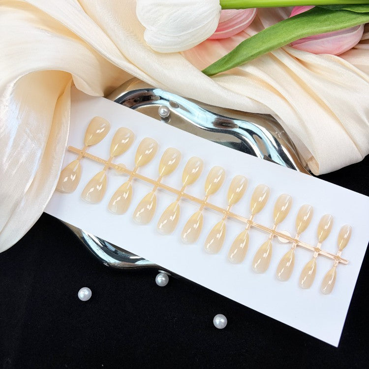 Natural Glossy Press-On Nail Set Kalsten