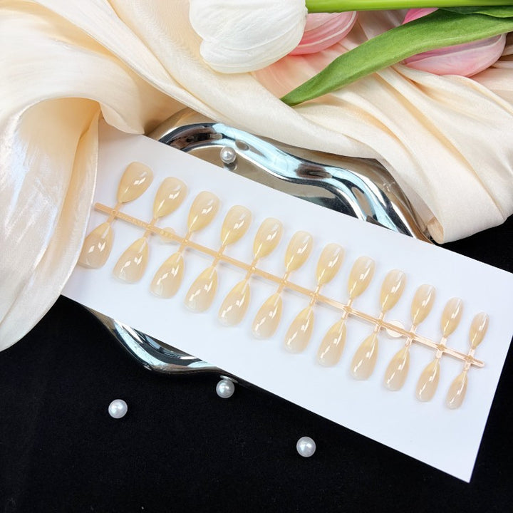 Natural Glossy Press-On Nail Set Kalsten