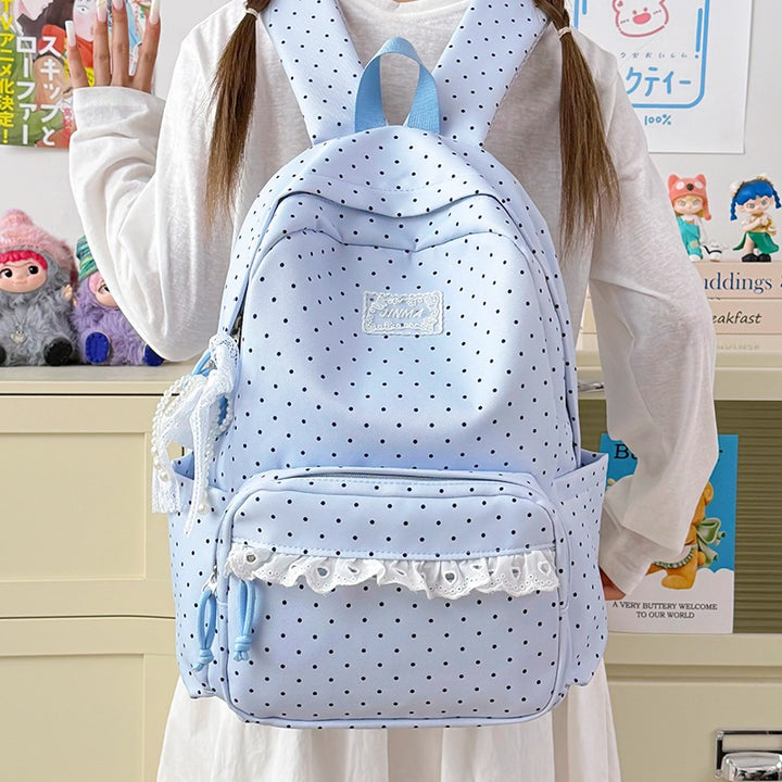 Charming Polka Dot School Backpack Kalsten