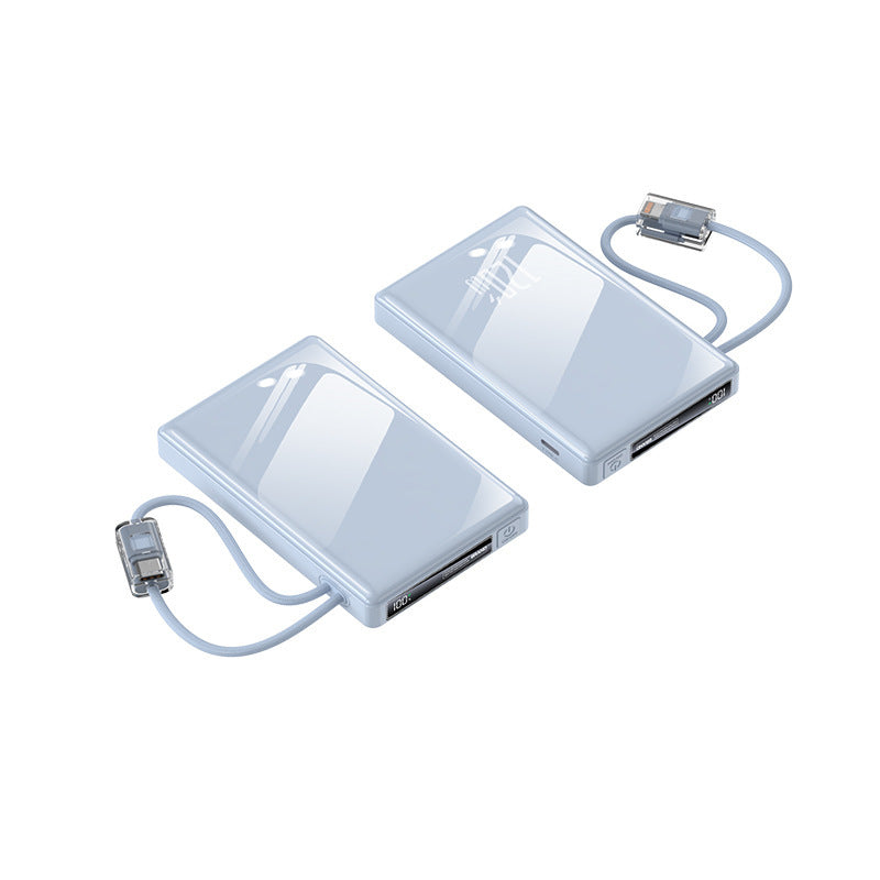 Portable power bank with integrated cables and state-of-the-art fast charging function Kalsten