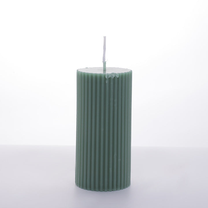 Textured Kernel Sculpted Scented Soy Wax Pillar Candle