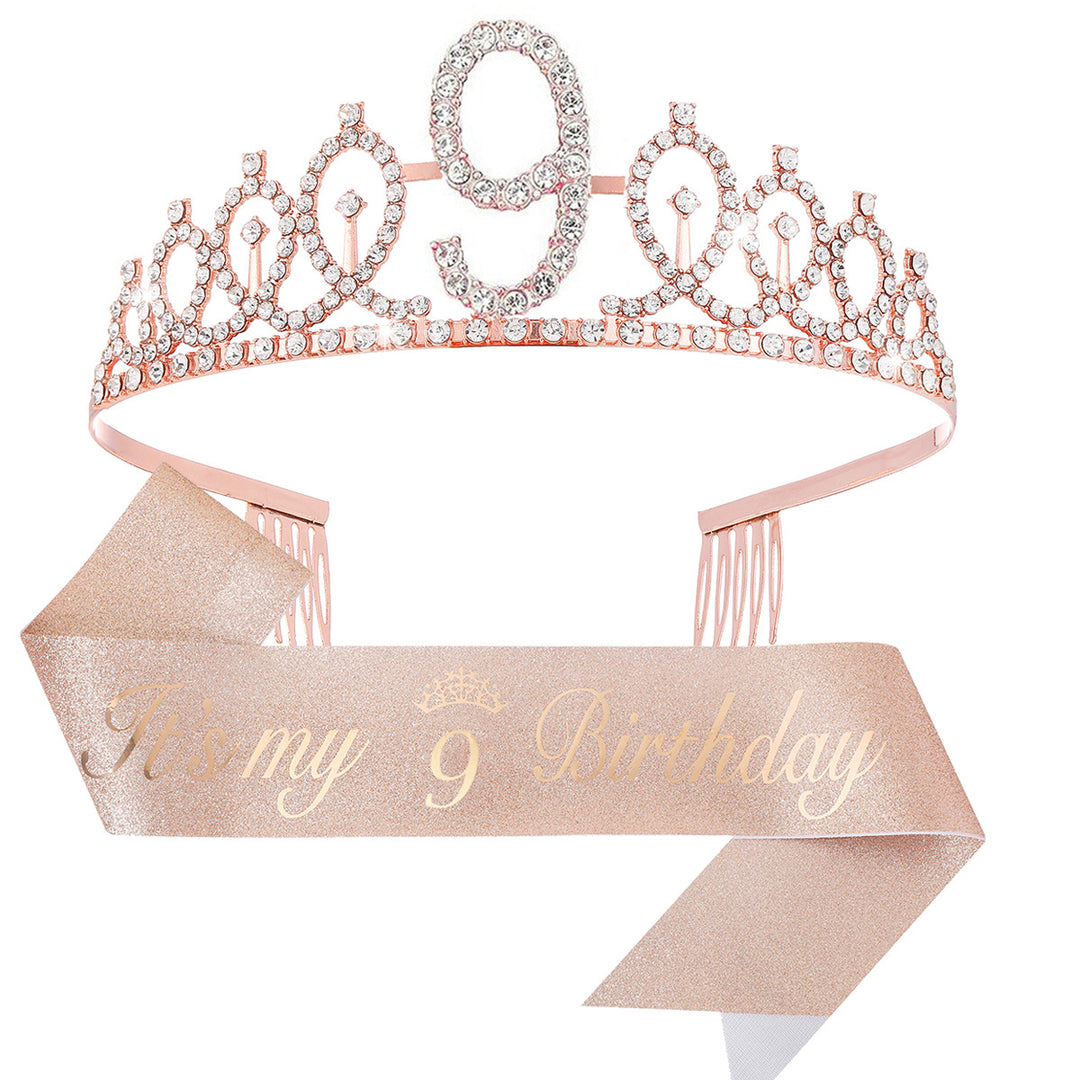 Ladies Crystal Princess Crown with 30 & Fabulous lettering Kalsten