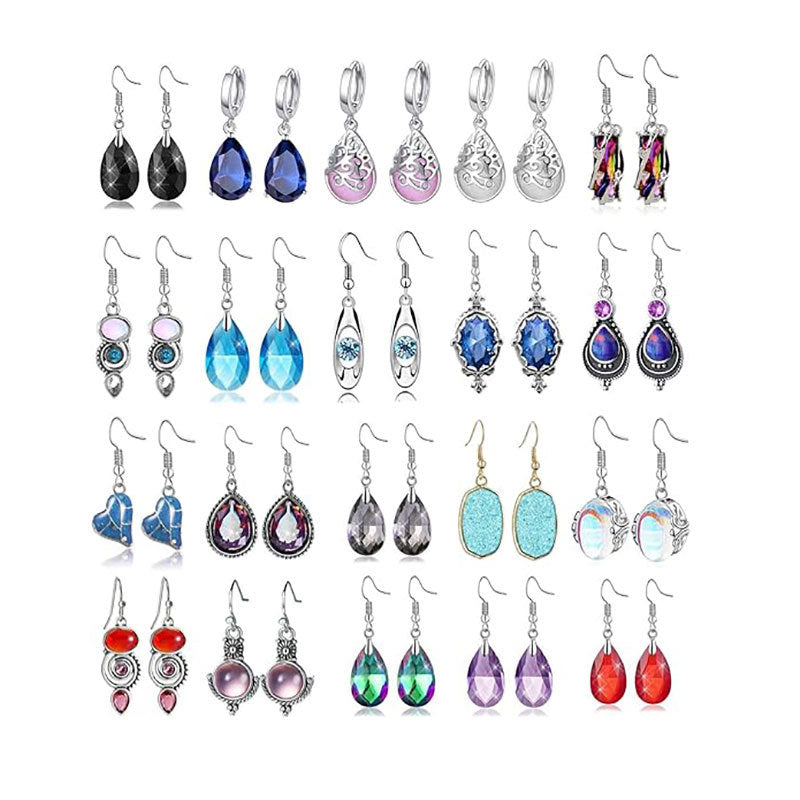 Elegant Vintage-Inspired Crystal Drop Earrings Kalsten