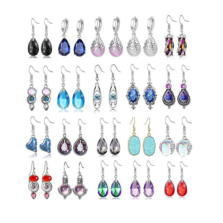 Elegant Vintage-Inspired Crystal Drop Earrings Kalsten