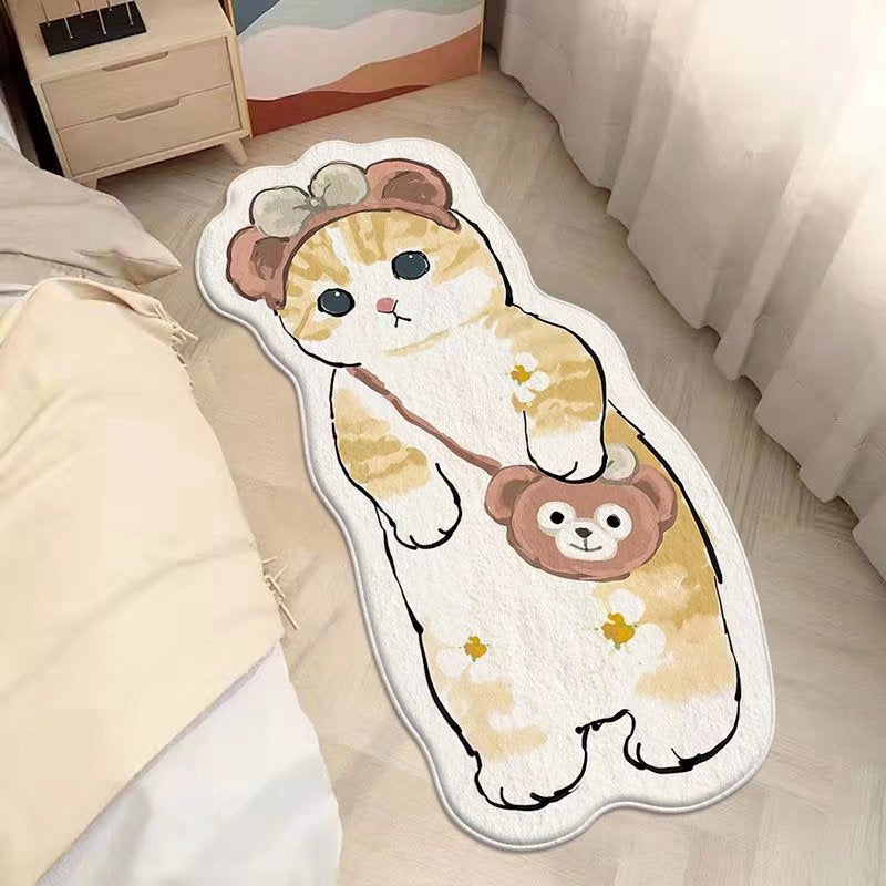 Cartoon Cat-Shaped Area Rug Kalsten