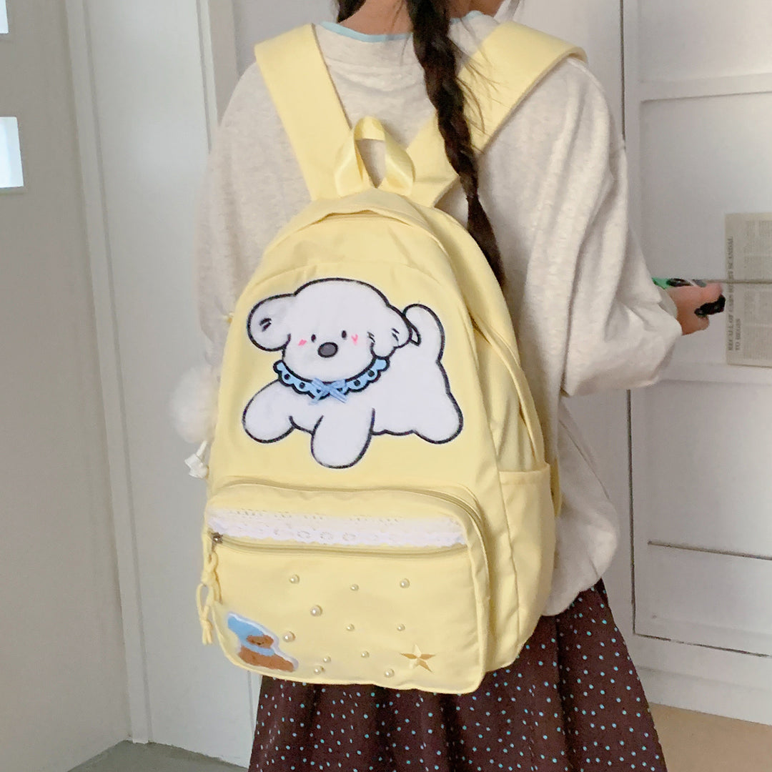 Cute Cartoon Character Print Backpack Kalsten