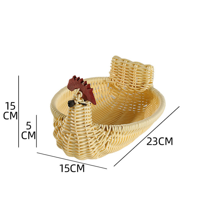 Unisex Braided Decoration Basket in Duck Shape Kalsten