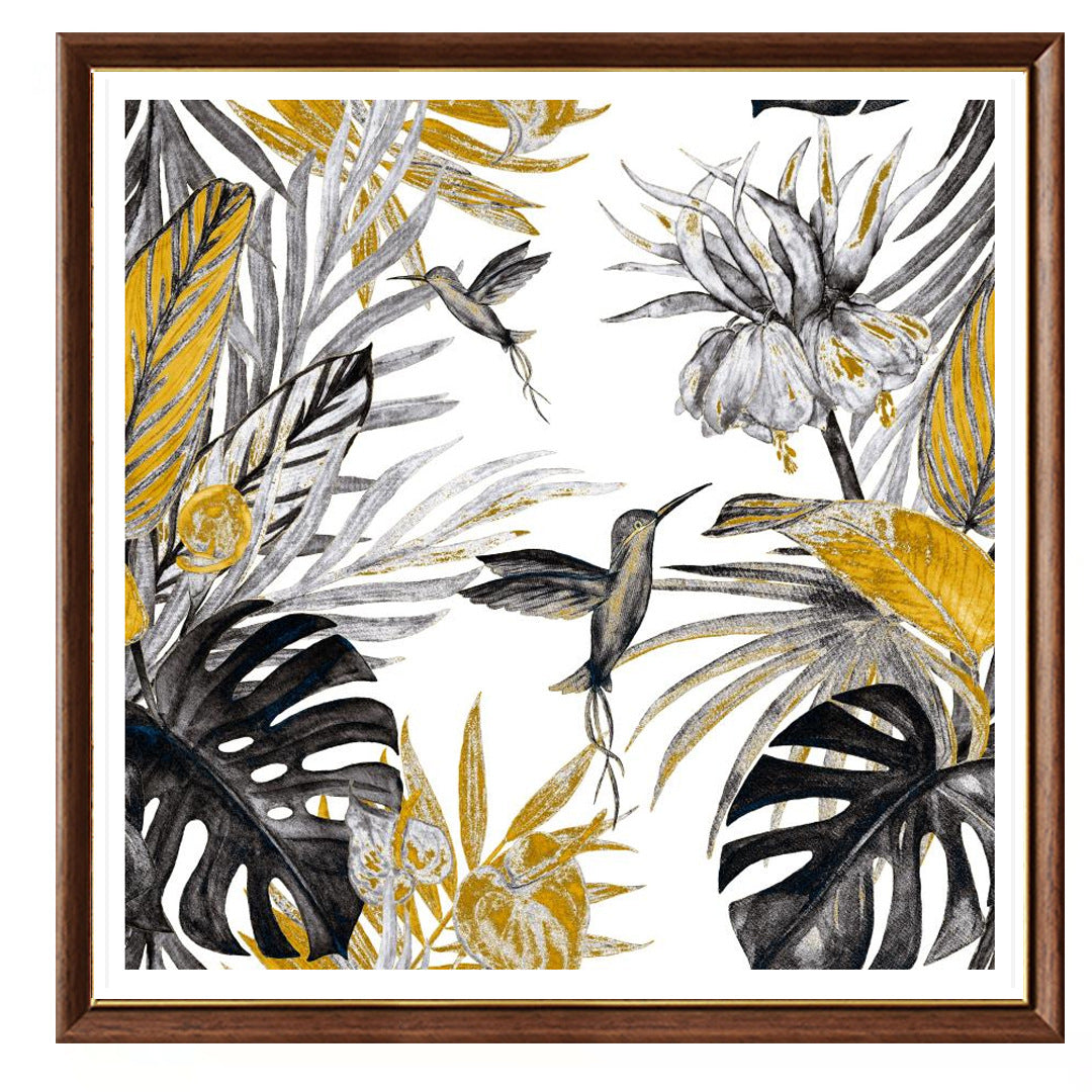 Arranged Floral Crane Artwork