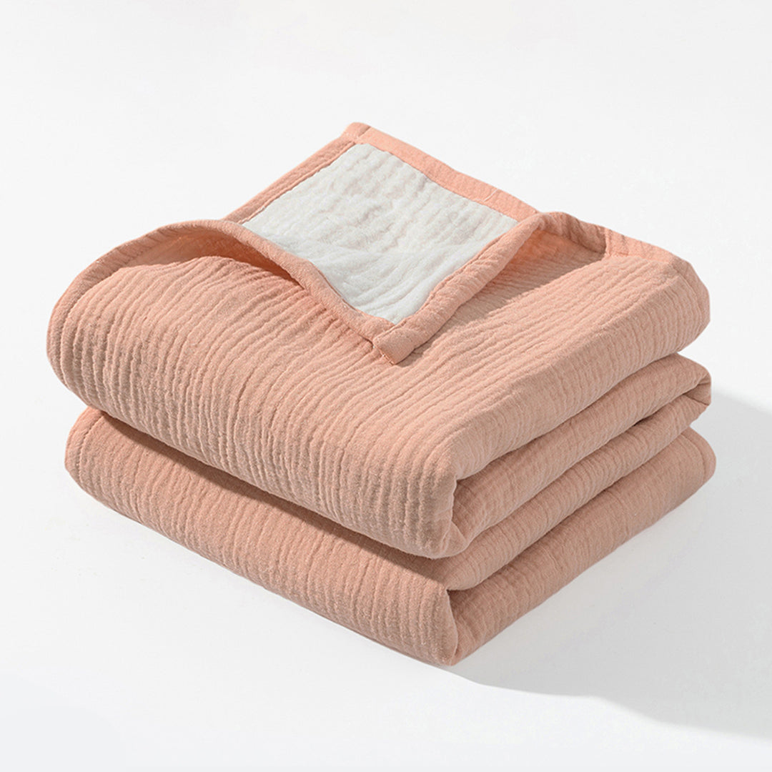 Ultra-Soft Reversible Muslin Throw Blanket kalsten