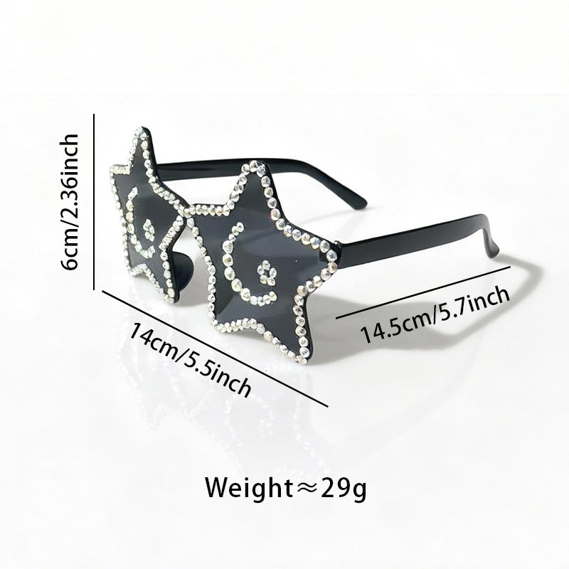 Star-Shaped Rhinestone Sunglasses Kalsten