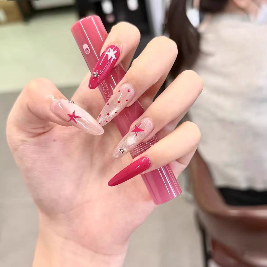 Artistic Glitter Nail Art Extensions