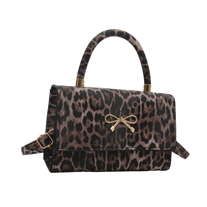 Stylish Animal Print Top Handle Handbag Kalsten