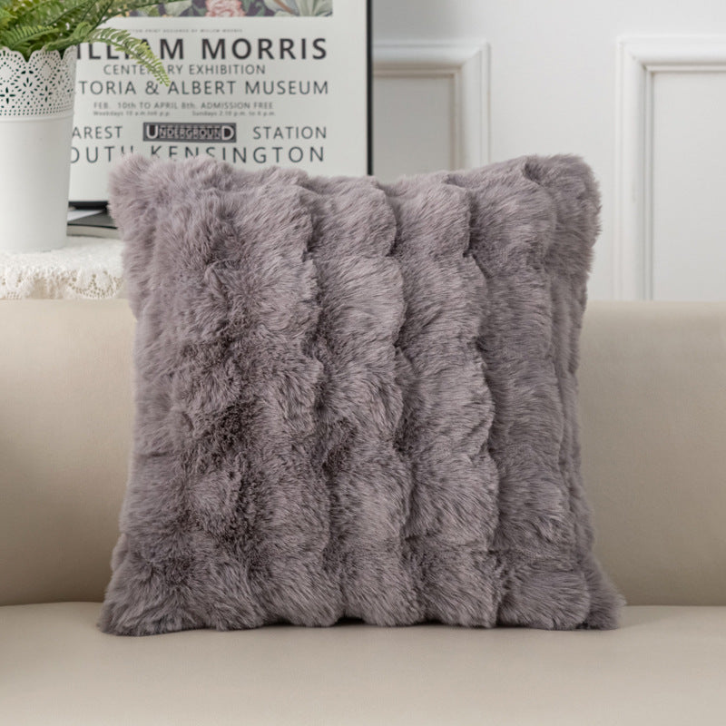 Luxurious Faux Fur Decorative Cushion