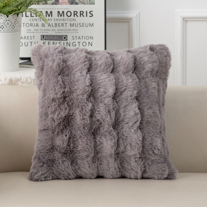 Luxurious Faux Fur Decorative Cushion