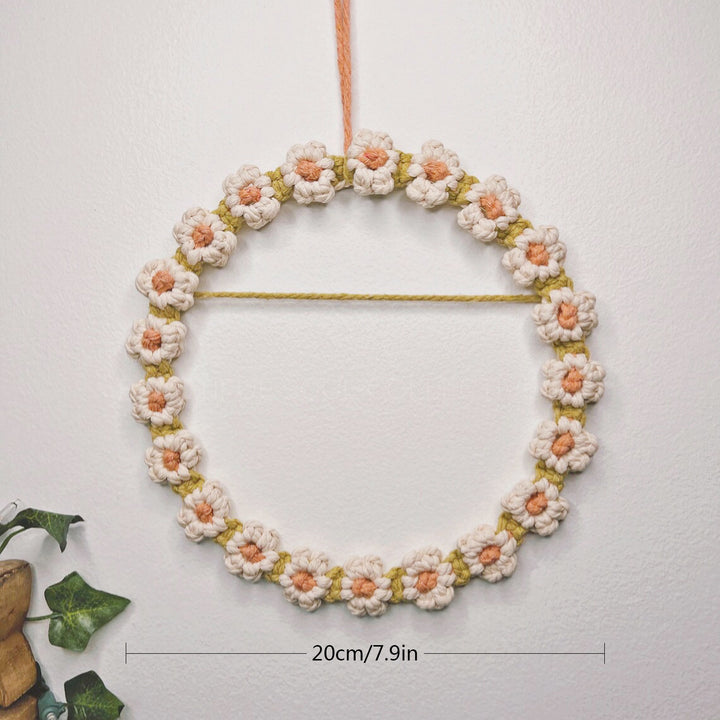 Floral Macrame Hoop Wreath Kalsten