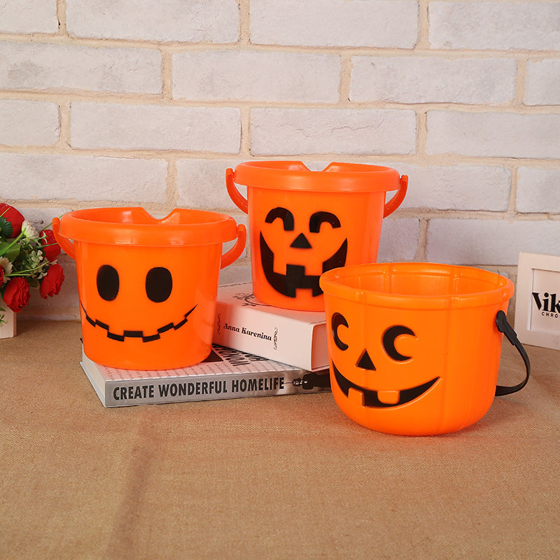 Halloween Themed Pumpkin Trick-or-Treat Bucket Kalsten