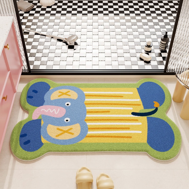 Soft Striped Bathroom Mat
