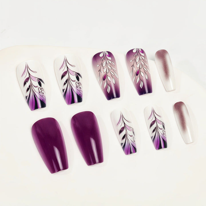 Artificial nails with elegant floral design Kalsten