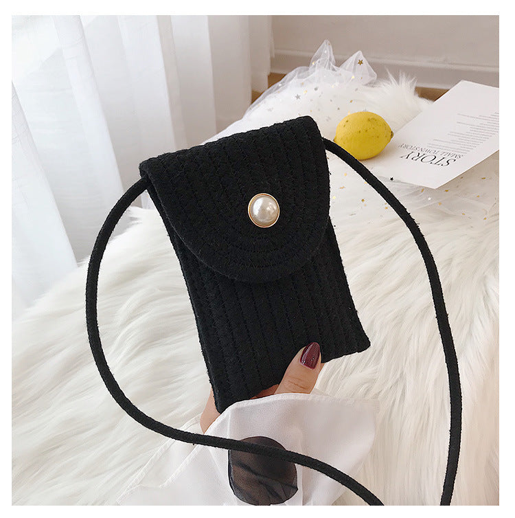 Handy bag in woven design Kalsten