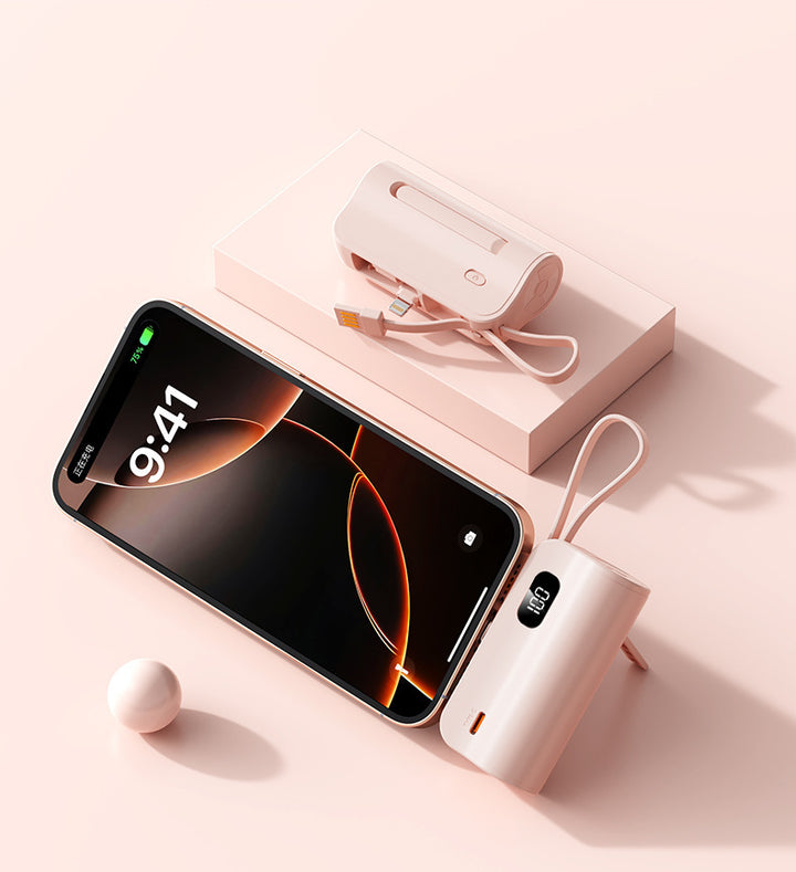 Portable charger with integrated digital display and fast charging function Kalsten