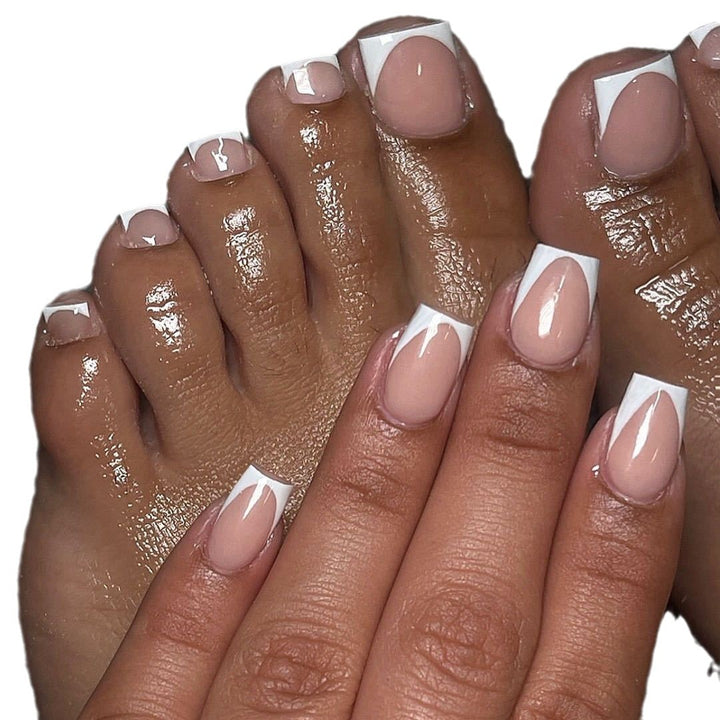 French Tip Acrylic Nail Enhancements Kalsten