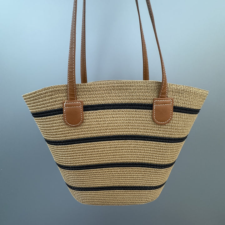 Basket bag with leather handles Kalsten