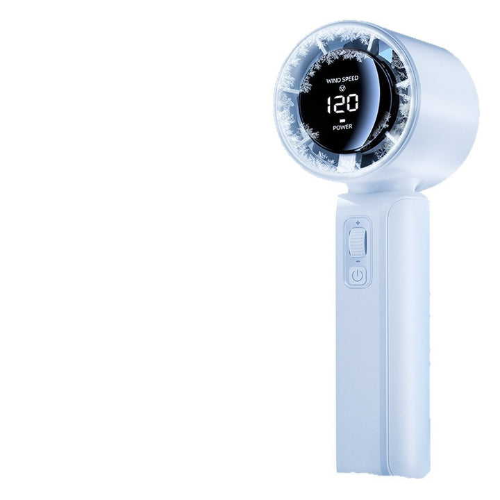 Unisex nan compact high-speed handheld fan with LED display rechargeable battery and quiet turbine Kalsten