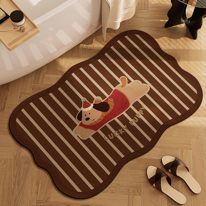 Cute Panda-Themed Bath Mat Kalsten