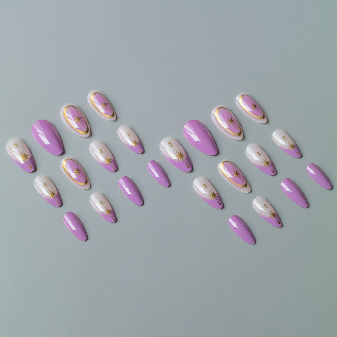 Glamorous Star Motif Nail Art Set