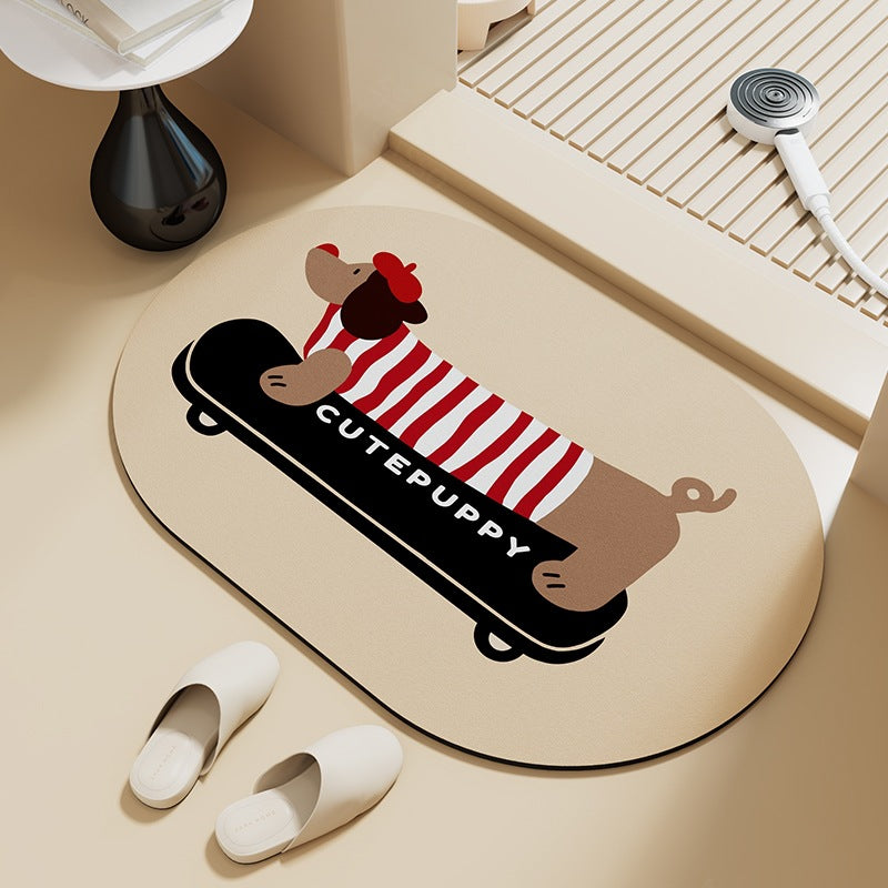 Decorative Bathroom Mat Kalsten