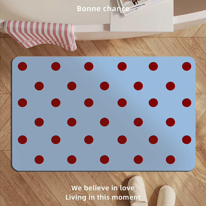 Modern Oval Decorative Bath Mat