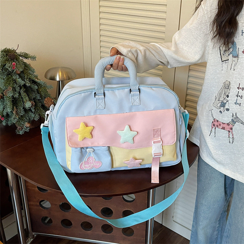Decorative Star-Appliqué Travel Bag Kalsten