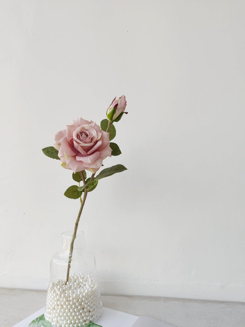 Lifelike Decorative Rose Stem