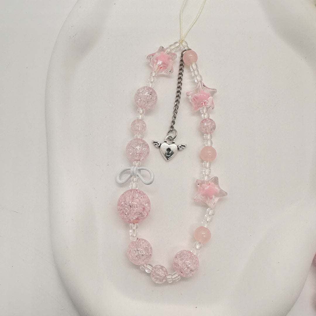 Rhinestone Beaded Charm Necklace Kalsten