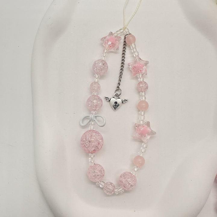 Rhinestone Beaded Charm Necklace Kalsten