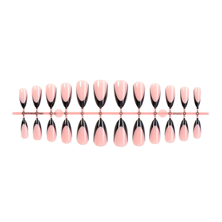 Acrylic Nail Set with Elegant French Tip Design Kalsten