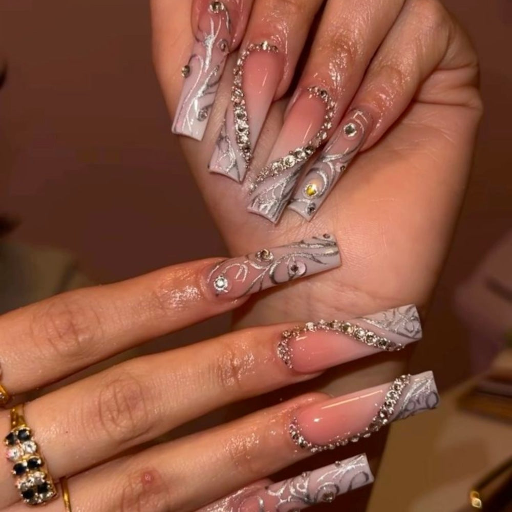 Glamorous Acrylic Nail Art Extensions