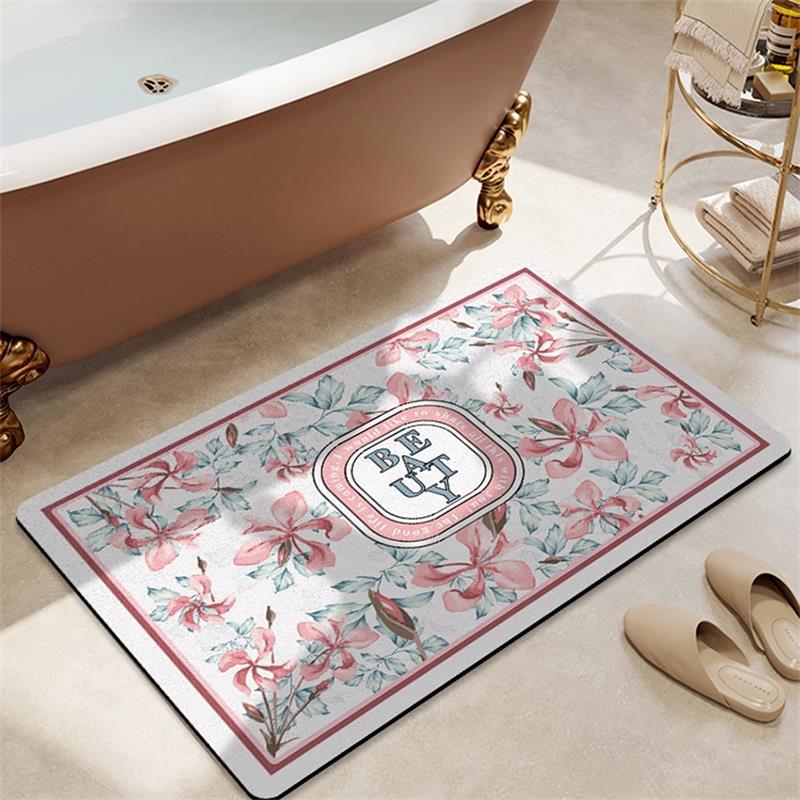 Floral Decorative Bath Mat