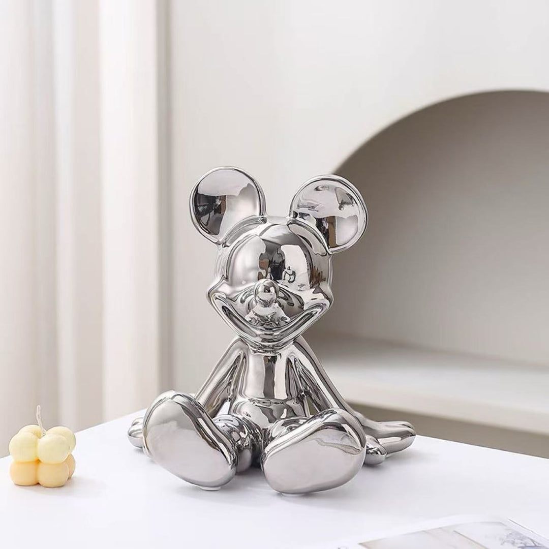 Decorative Metallic Character Sculpture for Home Display