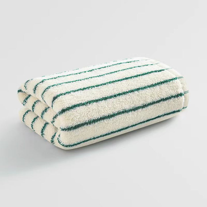 Women's Velour Bath Towel with Striped Design Kalsten