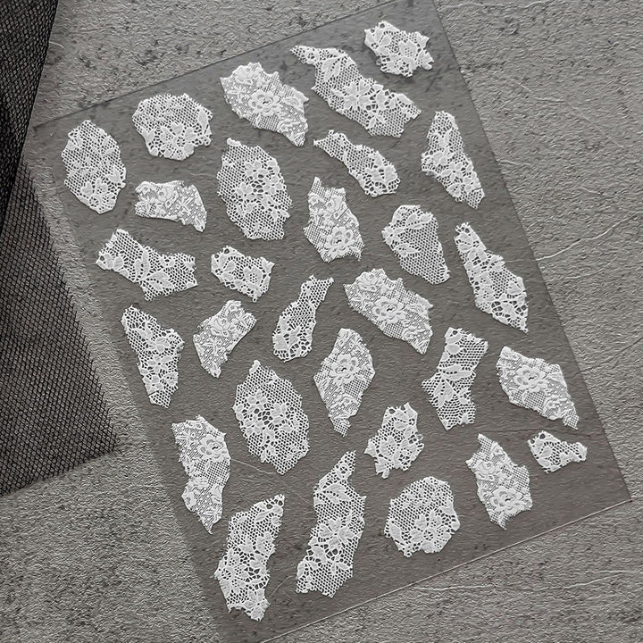 Delicate Lace Nail Art Sticker Set