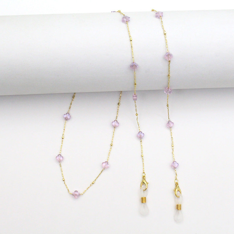 Elegant Crystal-Designed Eyewear Chain Kalsten