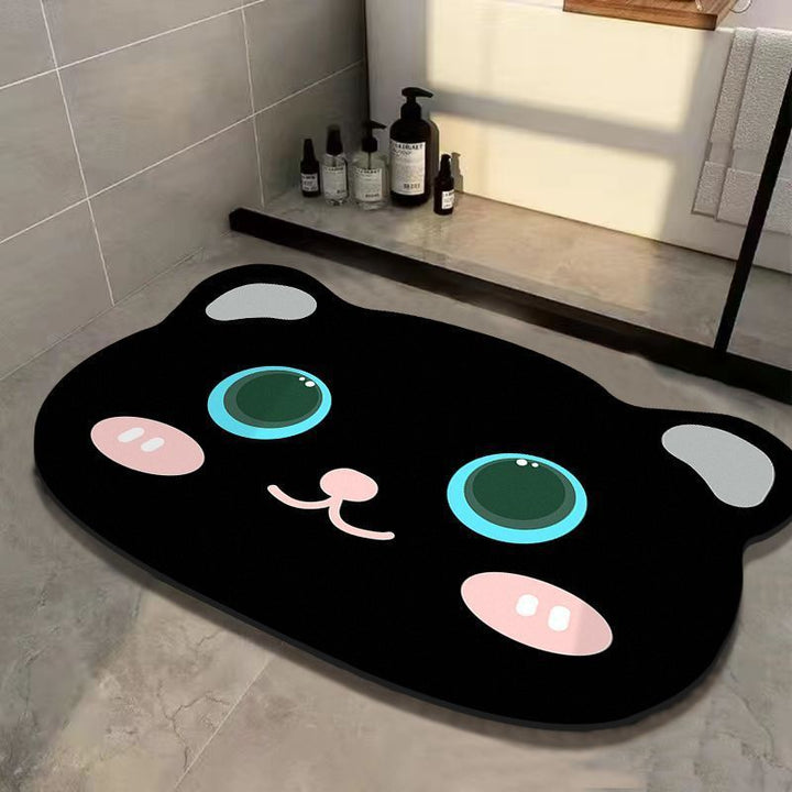 Cute Cat Design Bath Mat Kalsten