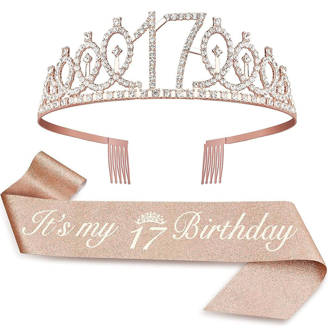 Ladies Crystal Princess Crown with 30 & Fabulous lettering Kalsten