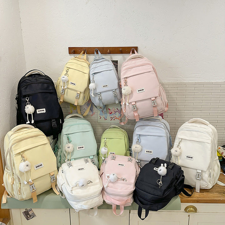 Stylish Multi-Functional Backpack with Decorative Features Kalsten