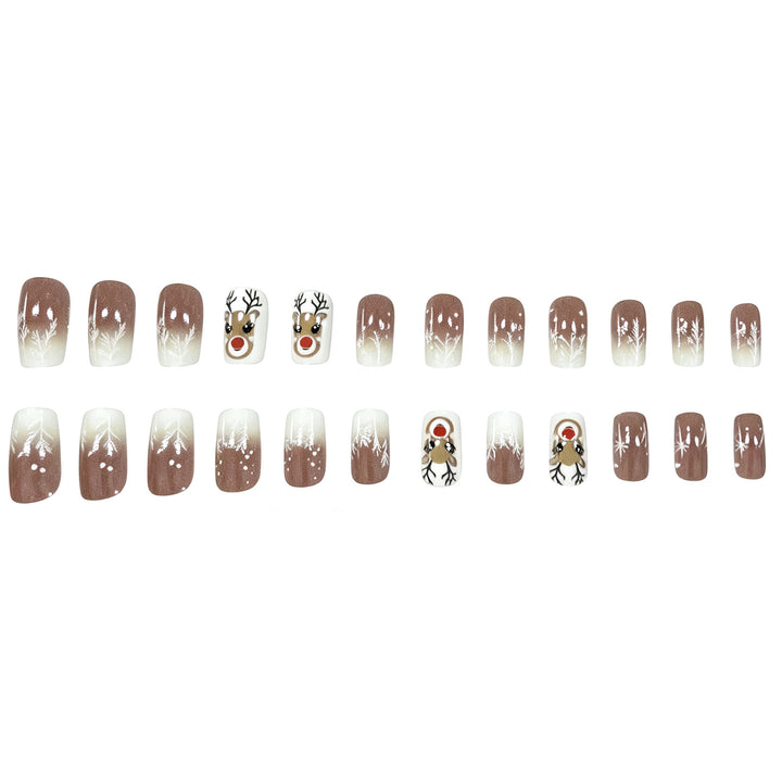 Festive Reindeer Nail Art Design Kalsten