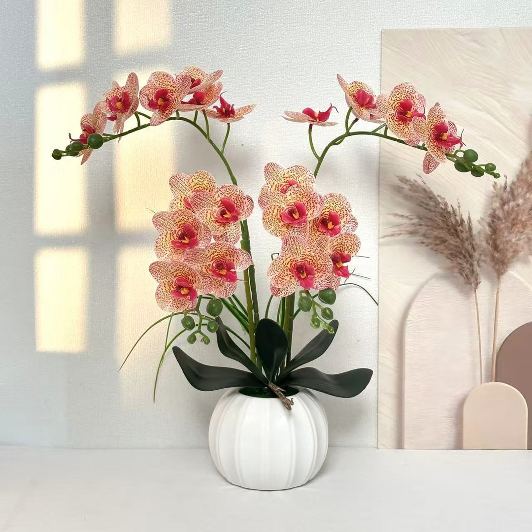 Elegant Realistic Orchid Arrangement