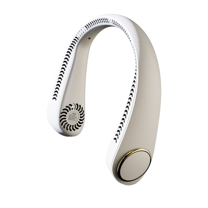 Cooling wearable bladeless neck fan with brushless motor adjustable tri-speed AR airflow Kalsten